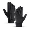 Autumn Winter Motorbike Gloves Men Windproof Anti-slip Touchscreen Warm for Work Gloves Cycling Skiing Mountaineering Black