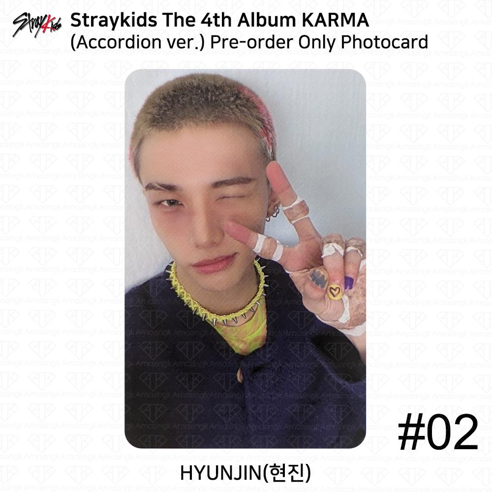 Stray Kids Официальная фотокарточка из 4-го альбома Karma версия Аккордеон