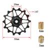 14T Rear Derailleur Pulley Ceramic Pulley Rear Derailleur Road  Bike Bearing MTB Ceramic Bearing