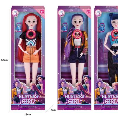 Музыкальная Тема Песня 3D Глаза 15 Шарниров 22 Дюйма Кукла с Полным Телом K-POP Охотник на Ведьм Кукла Игрушка Кукла