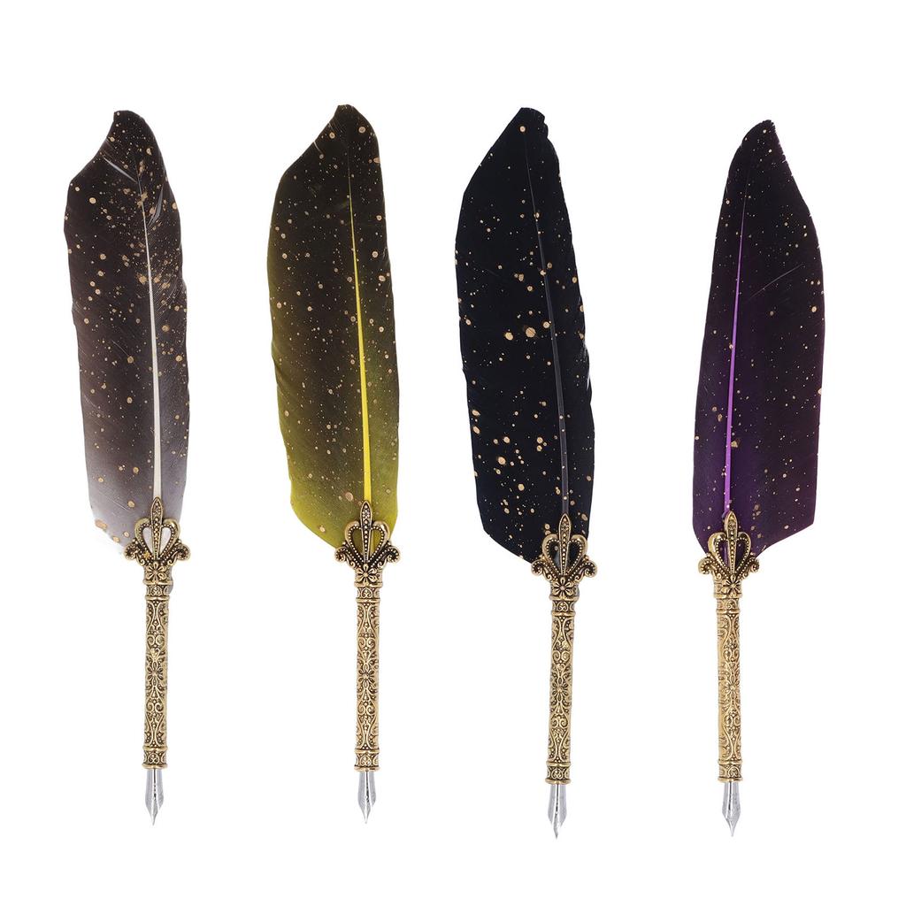 Набор ручек с 5 сменными наконечниками, ручка для открывания писем, набор гусиных ручек для пустых бутылок