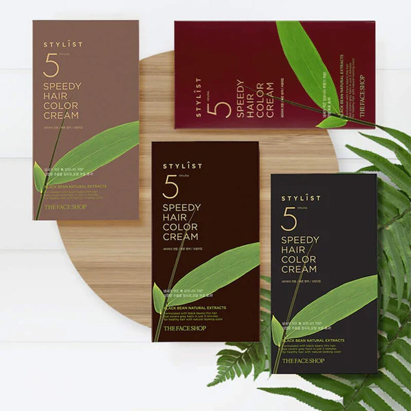 The Face Shop Stylist 5 Minutes Speedy Hair Color Cream #Reddish Brown