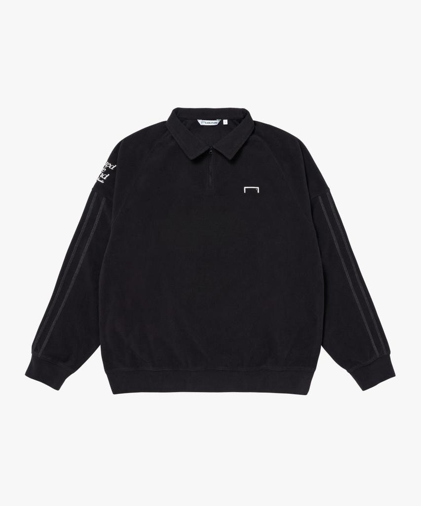GOALSTUDIO Stadium Stitch Fleece Polo Shirt-Dark Navy