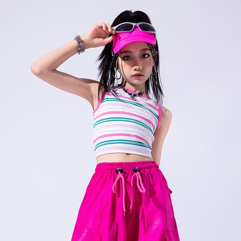 Модный костюм для джазовых танцев для девочек для летних выступлений