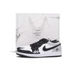 Air Jordan 1 Нескользящие Низкие Винтажные Баскетбольные Кроссовки Мужские Черно-Серые 553558-132(Team59-SBOX)