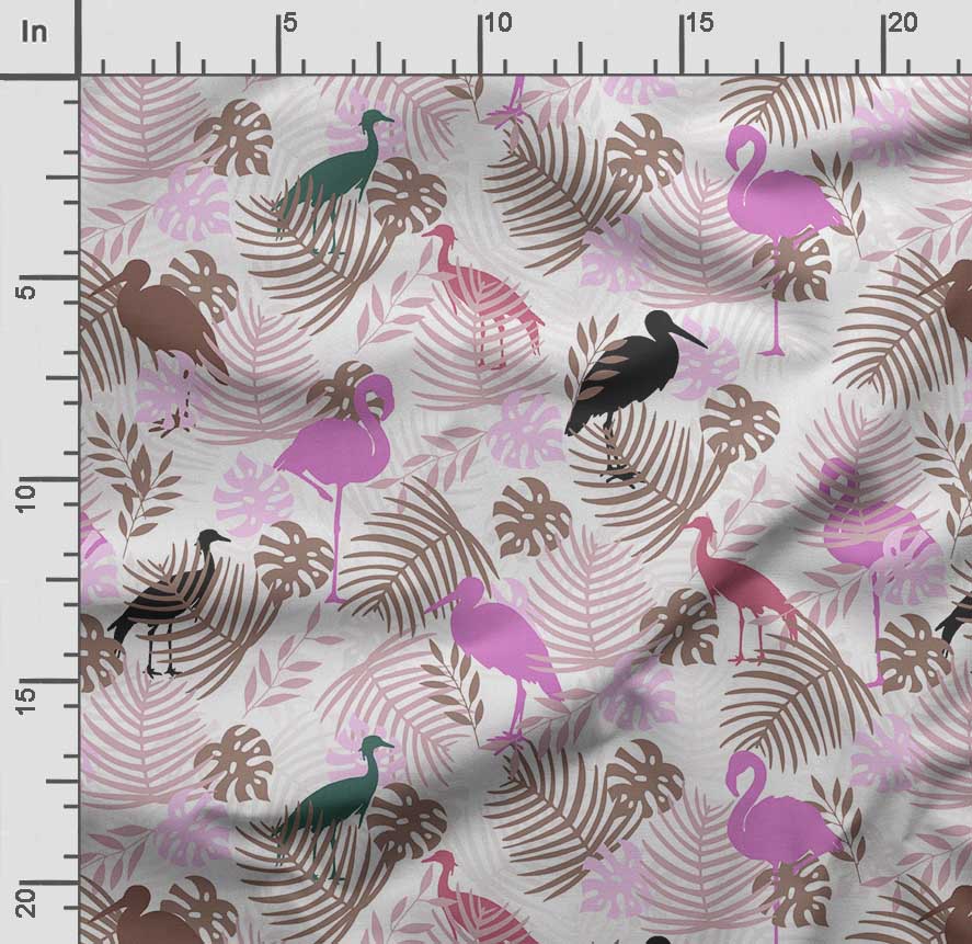 Soimoi Принт «Птица с листьями», Хлопковый батист, Ткань для квилтинга, продаваемая во дворе, шириной 42 дюйма, Хлопчатобумажная ткань средней плотности, Швейные принадлежности,