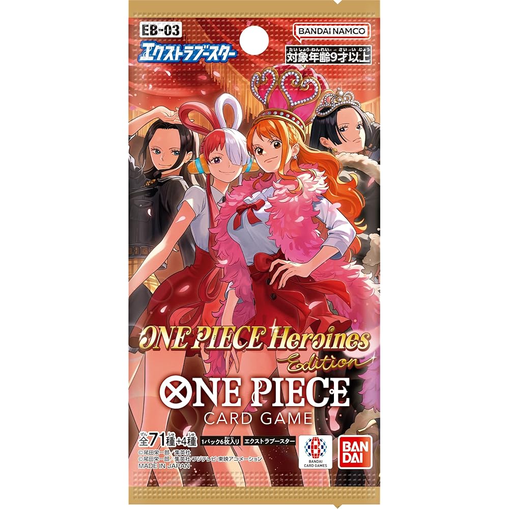 Bandai One Piece Карточная игра Дополнительный бустер Издание Героини One Piece EB-03