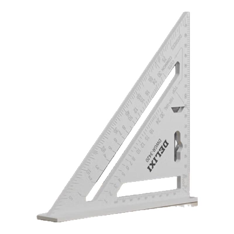 Delixi High-Precision Aluminum Alloy Triangle Ruler