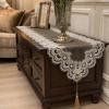 Lace Table Runner with Tassels, Vintage Lace Dining Table Runner, Coffee Table Runners, Waterproof Oil-Proof Exquisite Table Runner for Dining