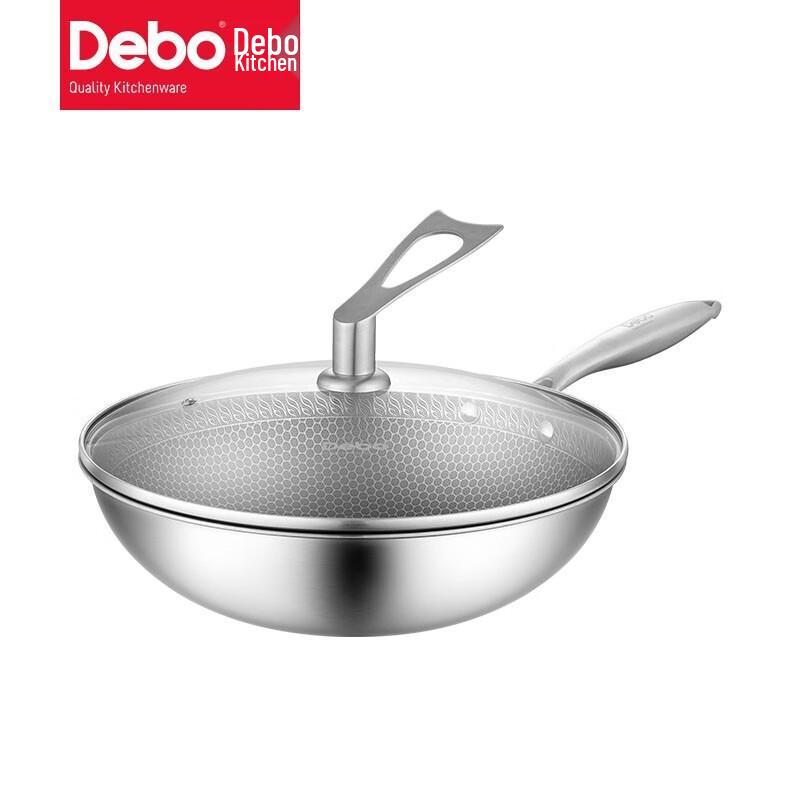 Debo 304 Stainless Steel Honeycomb Wok