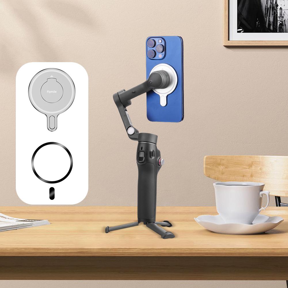 Magnetic Ring Clamp Holder Phone Mount Bracket Adapter for DJI OSMO Mobile 7P 6 Stabilizer Accessories