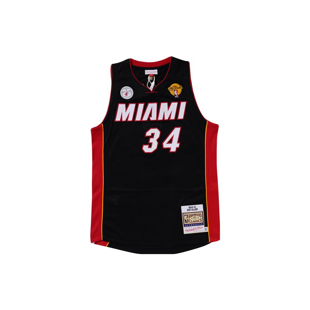 Mitchell Ness Nba Miami Heat 2012 Ray Allen jersey AJY44943-MHE12RALBLCK