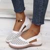 Fashion Women's Wedges Sandals 2024 Summer New Ladies Breathable Hollow Out Casual Sandals Retro Style Ladies Sandals Zapatillas Muje