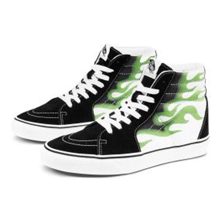 Sk8 Vans-Hi 'Пламя Черный Белый' VN0A4U3CXEY