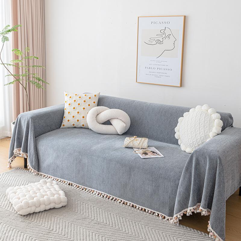 1pcs Full Dustproof Sofa Cover Blanket Non-slip Towel for Living Room Furniture Simple Four Seasons Universal Couch Cushion Mat