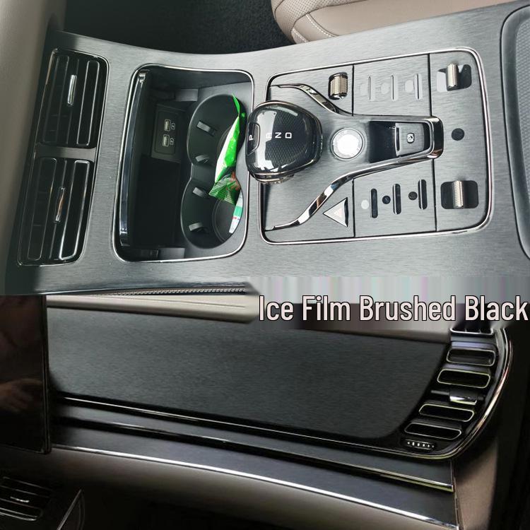 21 BYD E9 Business Edition Interior Carbon Fiber Center Console & Gear Shift Decoration Stickers