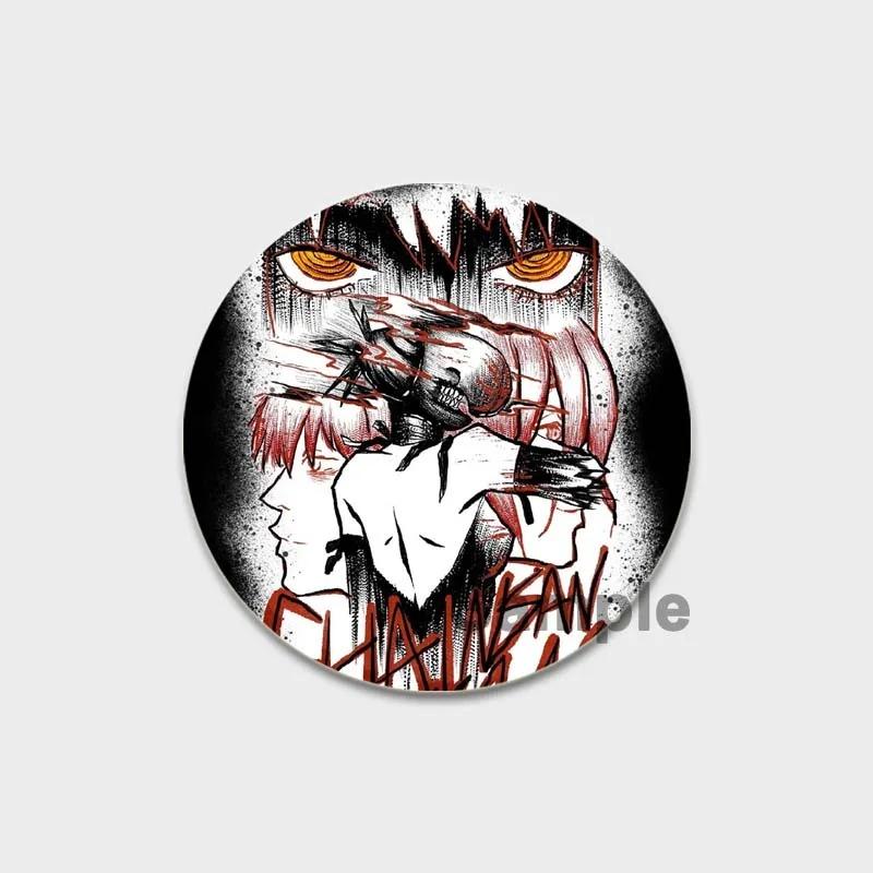 32/44/58MM Chainsaw Man Enamel Pin Brooch, Cute Anime Figure, Power Makima Lapel Pins, Backpack, T-shirt, Jewelry Accessories, Gifts
