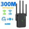 300Mbps Wireless WiFi Repeater Wifi Amplifier Signal Booster Dual-Band 2.4G 5G Wi-fi Extender 802.11ac Gigabit WPS Network Router with 4 Antennas