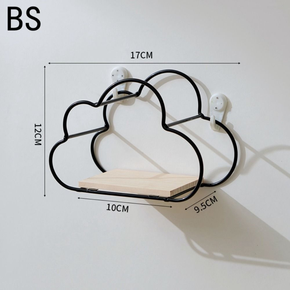 Decoration Bathroom Finishing Rack Floating Shelves Kids Room Shelf Wall Shelf Iron Storage Rack