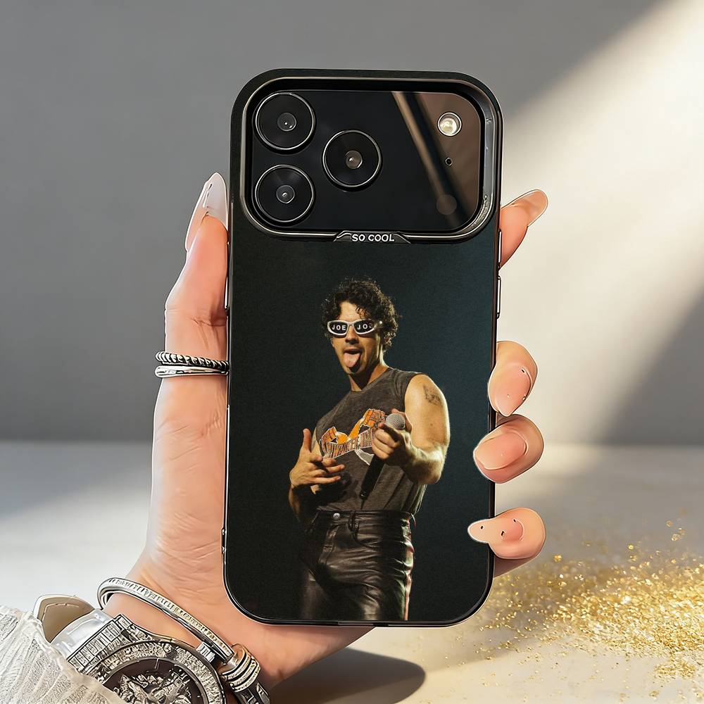 Чехол для телефона Joe J-Jonas Singer для iPhone 17, 16, 15, 14, 13, 12, 11, Pro, MAX Серый Матовый Силиконовый Черный Чехол