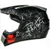ABS Full-coverage Off-Road Motorcycle Helmet Adults Semi-Open Face Design With Visor Mask Gloves Kit