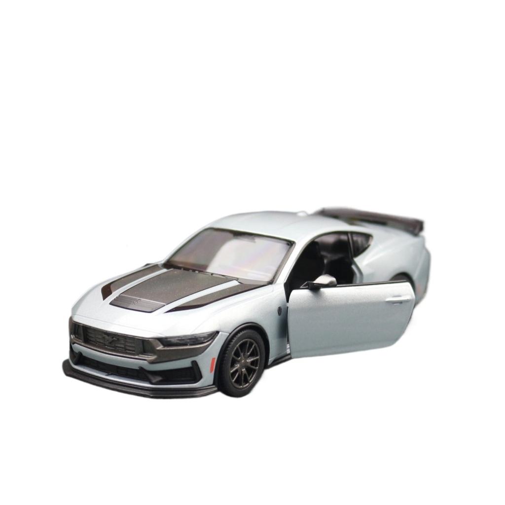 Модель игрушечной машины 1/38 2024 Ford Mustang Dark Horse литой сплав миниатюрный металлический коллекционный подарок для детей мальчик ребенок