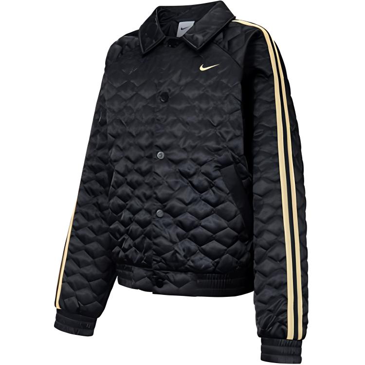 Nike Детская стеганая куртка-бомбер с наполнителем из пуха Черный Infinite Gold FV0319-010