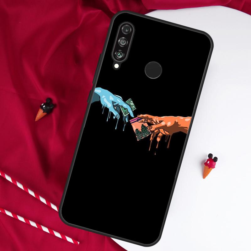 Grime Michelangelo Weed For Huawei Nova 7i 8i 11i 12i 12s 10 9 SE Y90 Y60 Y70 Y72 Y61 Y91 P60 Pro P30 P40 Lite Case