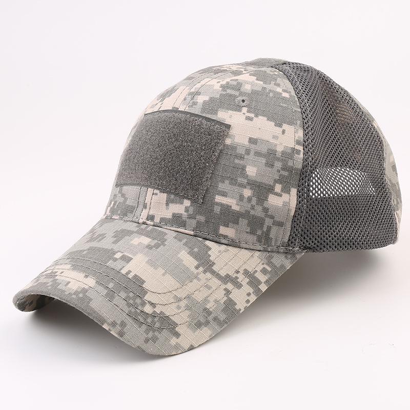 Men's Camouflage Tactical Baseball Cap - Python Pattern Velcro Duckbill Hat for Outdoor Sports