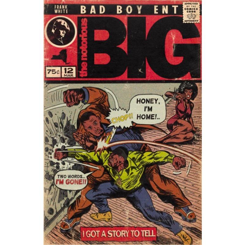 Рэп-певец Винтажный комикс-постер Канье Мак Миллер Weeknd Комикс-принты на холсте Декор для стен Поклонники рэп-поп-музыки Художественный декор для дома