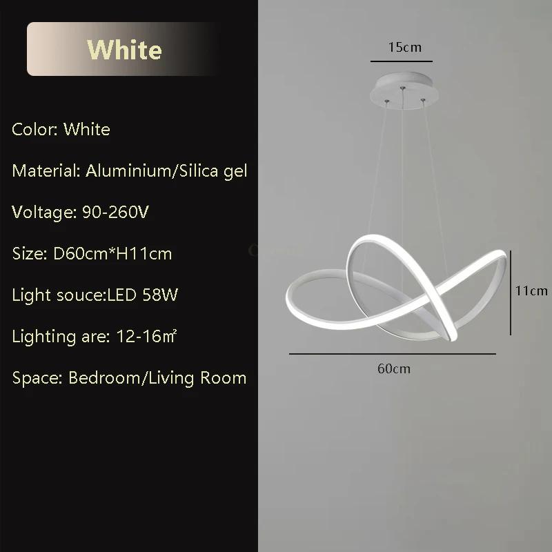 Modern LED Pendant Light For Living Room Dining Room Hall Bedroom Hotel Hanging Lamp Indoor Home Decor Lighting Fixture Luster