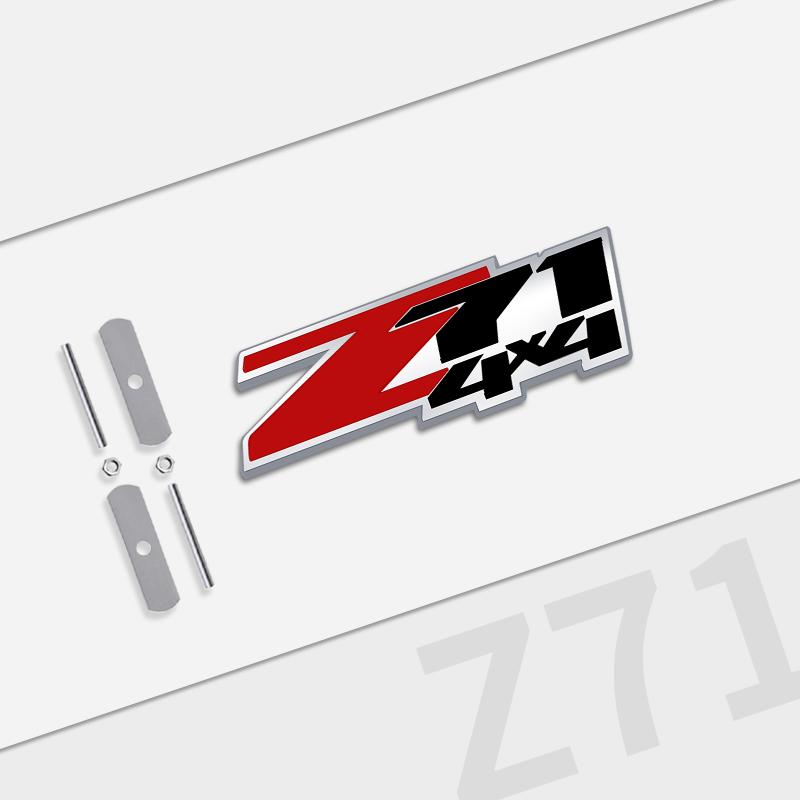 Auto Metal For Chevrolet Z71 4X4 Grille Logo Silverado Sierra Tahoe Suburban 1500 Chevy Camaro Aveo Trax Car Badge Trunk Sticker