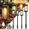 Solar LED Walkway Lights Outdoor Waterproof Durable Tungsten Warm Light Garden Patio Driveway Sidewalk Splice Decorative Lights