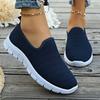 Summer New Europe and The United States Solid Color Casual Shoes A Stirrups Flat Shoes Breathable Lightweight Big Yards Flyknit Shoes