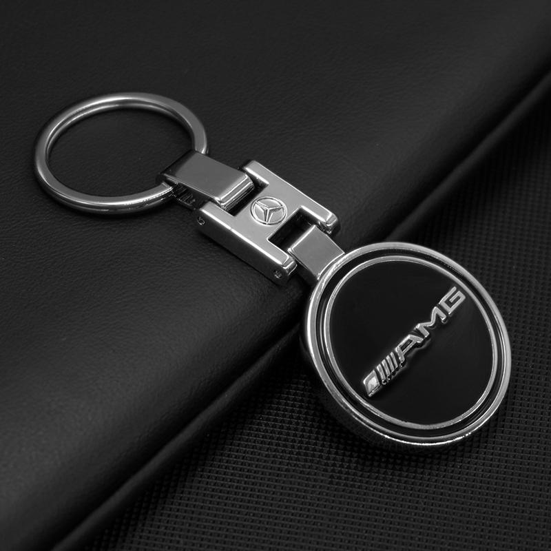 Автомобильный брелок с логотипом AMG, металлический, роскошный брелок для ключей автомобиля, для Mercedes Benz W203 W204 W205 W176 W166 W212 213 CLS GLK ML A-Class, аксессуар