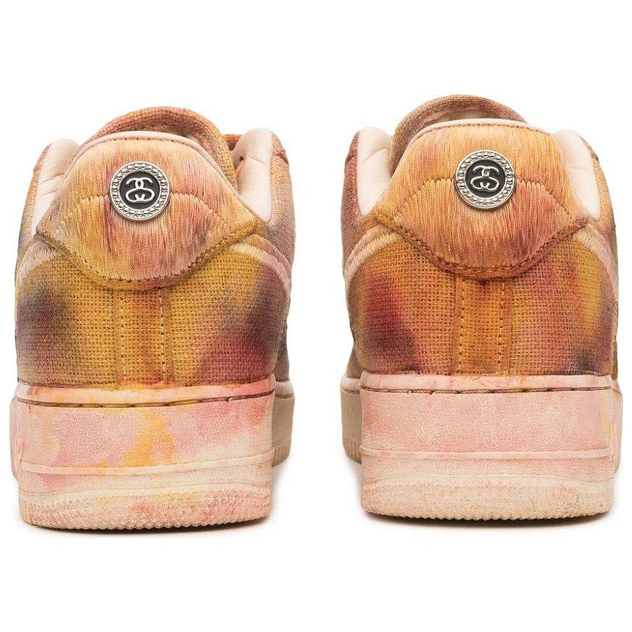 Stussy x Nike Air Force 1 Low Ручная окраска Нью-Йорк Повседневная обувь Унисекс кроссовки Коричневый STUSSY-NIKE-AF1-NY
