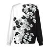 Женский повседневный однобортный однобортный защитная одежда с длинными рукавами и цветочным принтом, кардиган, топ