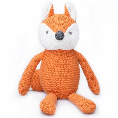 FLUFFYFUN 100% Хлопок Детская Игрушка, Плюшевая Игрушка Лиса, 18см (оранжевый)