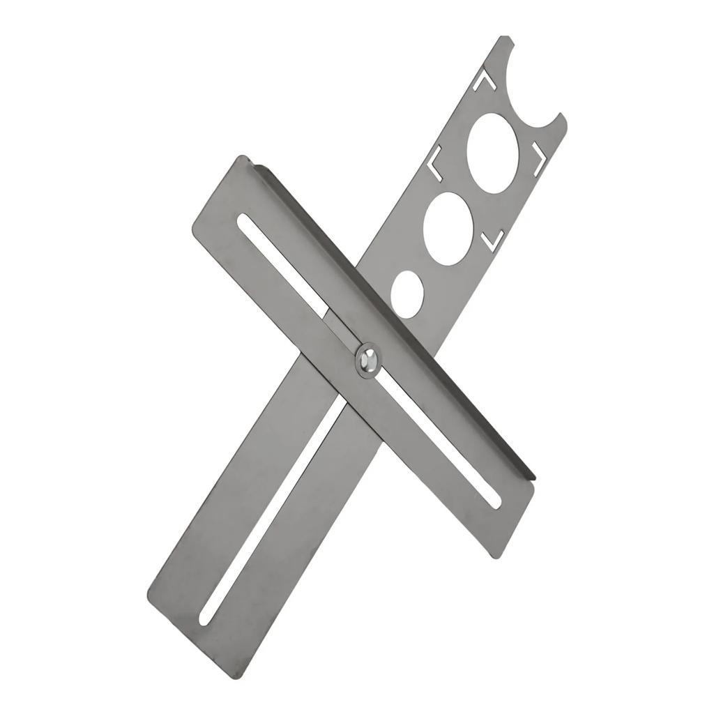 Декорированная работа Многофункциональная линейка Эффективная линейка-локатор отверстий для керамической плитки из нержавеющей стали для точного сверления