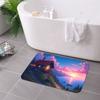 1PC Idyllic lakeside Kitchen Rug Non-Slip Door Mat Pop design Bathroom Rug Bath Mat Carpet for Home Sink Laundry Decoreeree