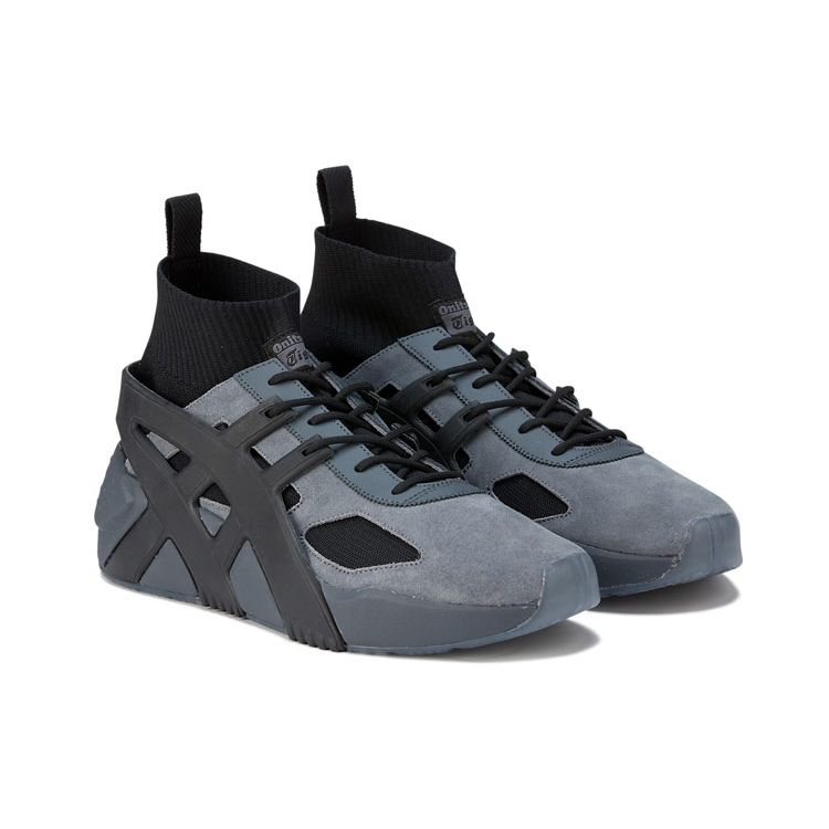 ONITSUKA TIGER Унисекс кроссовки с большим логотипом 2.0 Носок Metropolis Черный 1183B472-020