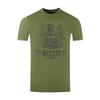 Aquascutum Mens London Aldis Bold Logo T-Shirt