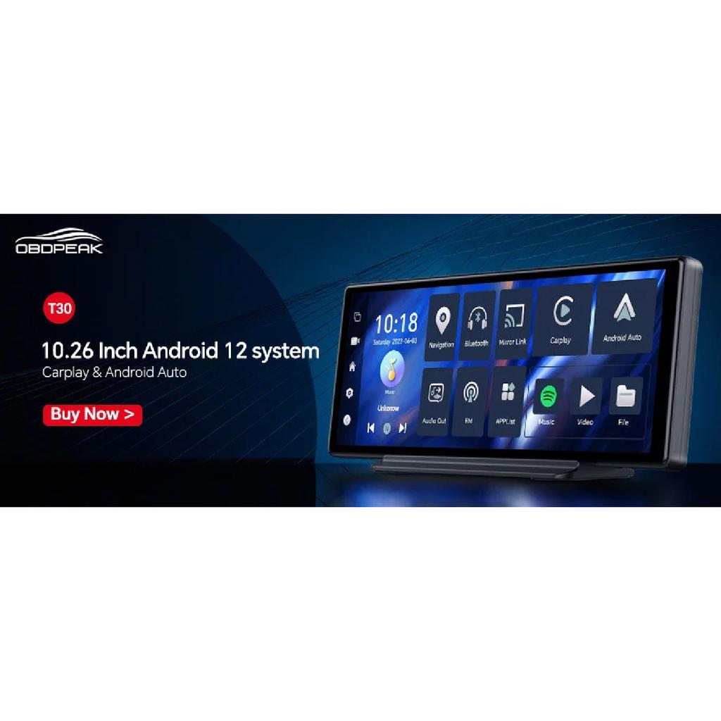 H330 11.26" Rearview Mirror 3 Cameras Front Inside Rear 4K+1080P+1080P Dash Cam Infrared Night Vision WIFI GPS Video Recorder