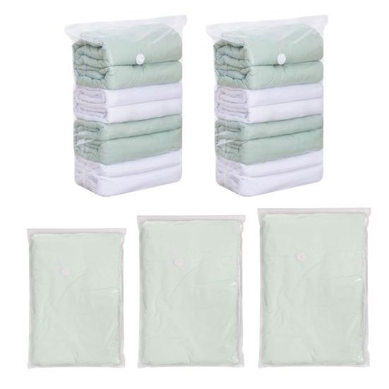 Вакуумный компрессионный мешок Утолщенный материал Большая вместимость Не требуется насос Сжатие с воздушным клапаном Пыленепроницаемый влагозащищенный упаковочный мешок