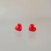 Modernlike Silver 925 Red Heart Earrings