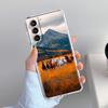 Чехол для телефона Samsung Galaxy S26 S25 S24 S23 S22 Ultra S20 S21 FE 5G Plus Мягкий прозрачный чехол Пейзаж с горными вершинами