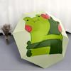 1pc Frog Hug Automatic Folding Umbrella Portable Collapsible 8-Rib Umbrella for All Seasons, Casual Outdoor Accessory, B34