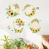 Sunflower Wall Stickers Bedroom Warm Living Room Decoration Stickers Removable Supply Printing