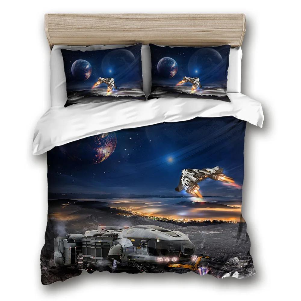 Комплект постельного белья Space star 3d Galaxy Single double Twin/Queen 2pcs/3pcs комплекты постельного белья Universe Outer Space Themed