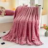White Luxury Imitation Fur Plush Blanket Warm Super Soft Blankets Bed Sofa Cover Fluffy Throw Blanket for Bedroom Couch Travel